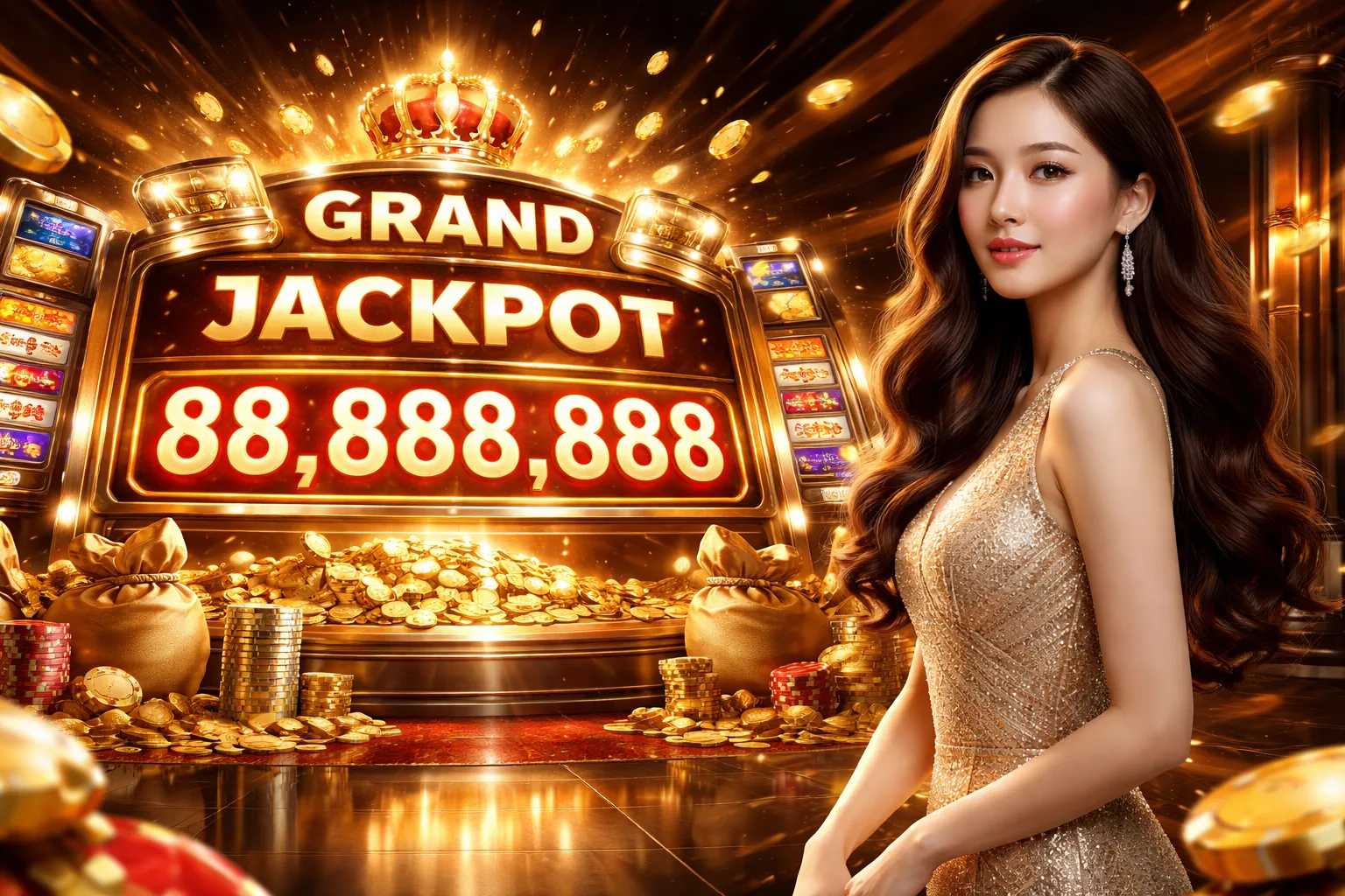 Sân vận động với ánh đèn rực rỡ, biểu tượng của cá cược thể thao Lucky 8 khuyến mãi